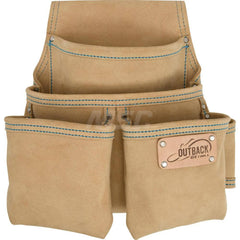 Tool Pouches & Holsters; Holder Type: Carpenters Nail & Tool Bag; Tool Type: General Purpose; Material: Suede Leather; Color: Tan; Number of Pockets: 4.000; Minimum Order Quantity: Suede Leather; Mat: Suede Leather; Material: Suede Leather