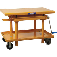 Wesco Industrial Products - Lifting Tables Type: Hand Crank Precision Lift Style: Post - Industrial Tool & Supply