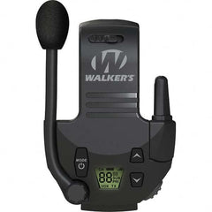 Walkers - Hearing Protection/Communication Type: Earmuff Walkie Talkie Attachment Cup Color: Black - Industrial Tool & Supply