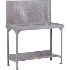 Little Giant - Stationary Work Benches, Tables Type: Work Bench Top Material: 12 Gauge Steel - Industrial Tool & Supply