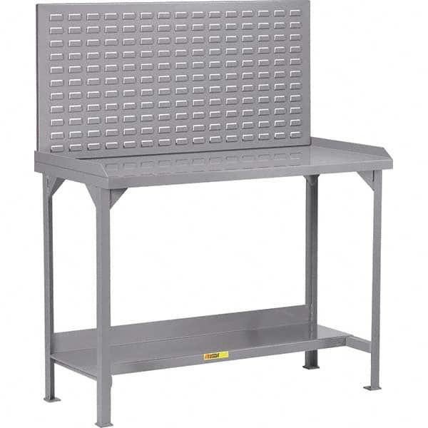 Little Giant - Stationary Work Benches, Tables Type: Work Bench Top Material: 12 Gauge Steel - Industrial Tool & Supply