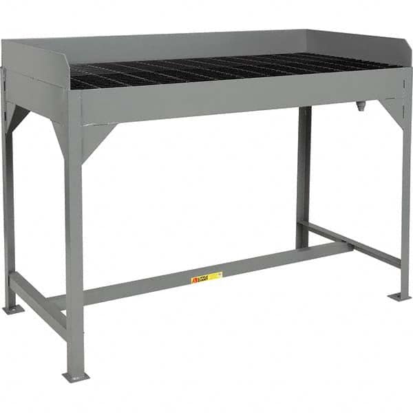 Little Giant - Stationary Work Benches, Tables Type: Parts Washing Table Top Material: Steel Bar Grating - Industrial Tool & Supply