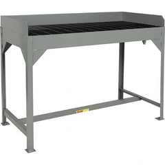 Little Giant - Stationary Work Benches, Tables Type: Parts Washing Table Top Material: Steel Bar Grating - Industrial Tool & Supply