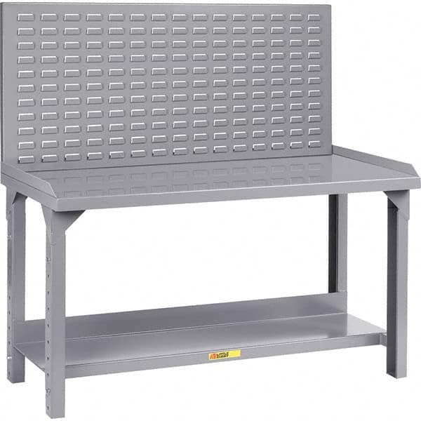 Little Giant - Stationary Work Benches, Tables Type: Work Bench Top Material: 12 Gauge Steel - Industrial Tool & Supply