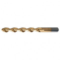#10 RHS / RHC HSS 118 Degree Notched Point Parabolic HSS Jobber Drill - TiN - Industrial Tool & Supply