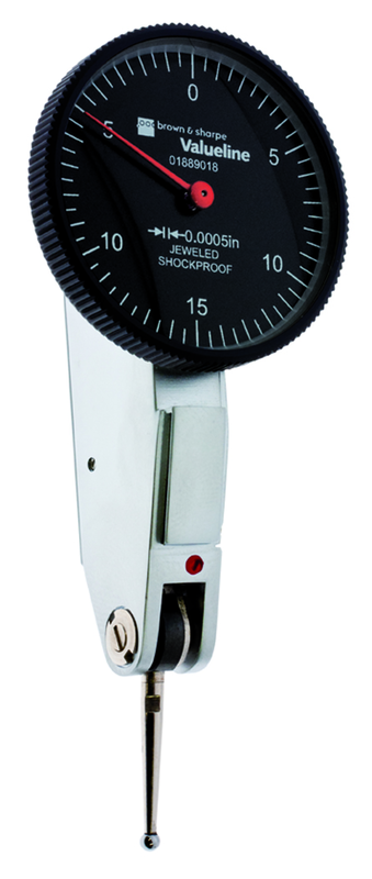 1.26" Face Diameter .0005" Graduation Black Face Dial Test Indicator Model No. 01889018 - Industrial Tool & Supply