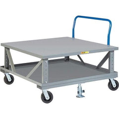 Little Giant - 3,600 Lb Capacity Steel Adjustable Pallet Stand - 48" High - Industrial Tool & Supply