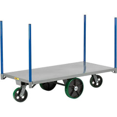 Little Giant - 4,000 Lb Capacity Steel Pipe Stake Truck - Steel Deck, 36" OAW, 44" Platform Length, Polyurethane Casters - Industrial Tool & Supply