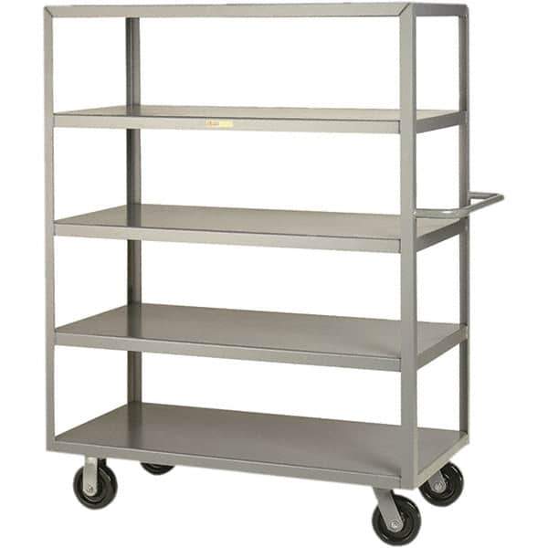 Little Giant - 3,600 Lb Capacity, 24" Wide x 36" Long x 63-1/2" High Cart - 5 Shelf, Steel, Phenolic Casters - Industrial Tool & Supply
