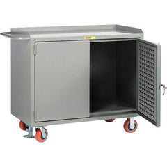 Little Giant - 3,600 Lb Capacity Mobile Workbench with Pegboard Panel - 48" Wide x 43-1/2" High - Industrial Tool & Supply