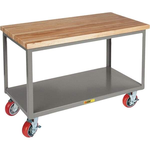 Little Giant - Mobile Work Benches Type: Butcher Block Top Length: 24 (Inch) - Industrial Tool & Supply
