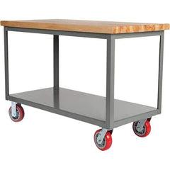 Little Giant - Mobile Work Benches Type: Butcher Block Top Length: 30 (Inch) - Industrial Tool & Supply