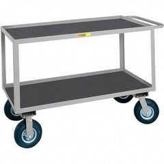 Little Giant - 1,200 Lb Capacity, 24" Wide x 48" Long x 38" High Cart - Steel, Pneumatic Casters - Industrial Tool & Supply