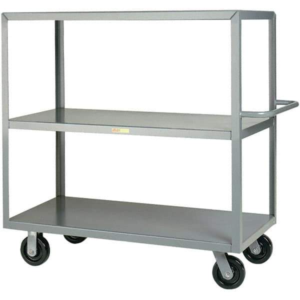 Little Giant - 3,600 Lb Capacity, 30" Wide x 60" Long x 45" High Cart - Steel, Phenolic Casters - Industrial Tool & Supply