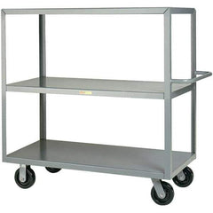 Little Giant - 3,600 Lb Capacity, 30" Wide x 60" Long x 45" High Cart - Steel, Phenolic Casters - Industrial Tool & Supply