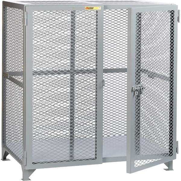 Little Giant - 1 Shelf Storage Cabinet - Steel, 61" Wide x 27" Deep x 52" High - Industrial Tool & Supply