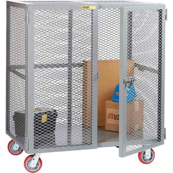 Little Giant - 1 Shelf Mobile Storage Cabinet - Steel, 49" Wide x 33" Deep x 57" High - Industrial Tool & Supply