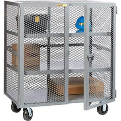 Little Giant - 2 Shelf Mobile Storage Cabinet - Steel, 49" Wide x 33" Deep x 57" High - Industrial Tool & Supply