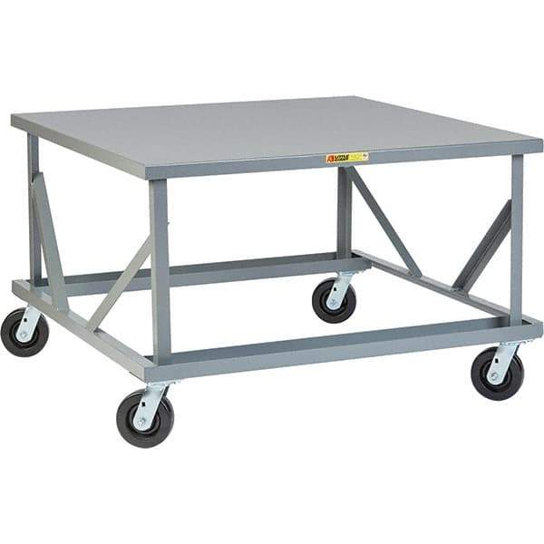 Little Giant - 3,600 Lb Capacity Steel Adjustable Pallet Stand - 30" High - Industrial Tool & Supply