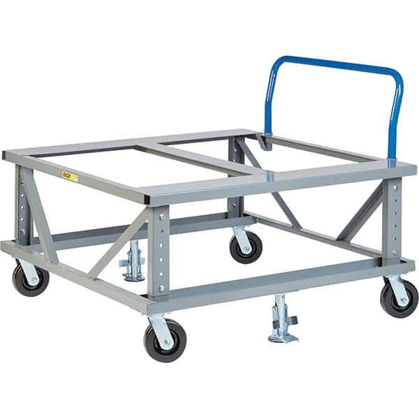 Little Giant - 3,600 Lb Capacity Steel Adjustable Pallet Stand - 48" High - Industrial Tool & Supply