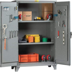 Little Giant - 2 Shelf Storage Cabinet - Steel, 48" Wide x 26" Deep x 78" High - Industrial Tool & Supply