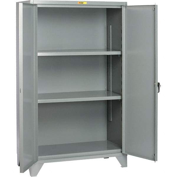Little Giant - 2 Shelf Storage Cabinet - Steel, 48" Wide x 26" Deep x 78" High - Industrial Tool & Supply