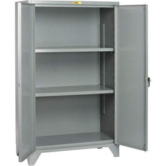 Little Giant - 2 Shelf Storage Cabinet - Steel, 48" Wide x 26" Deep x 78" High - Industrial Tool & Supply