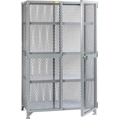 Little Giant - 3 Shelf Storage Cabinet - Steel, 61" Wide x 33" Deep x 78" High - Industrial Tool & Supply