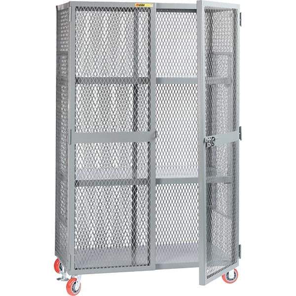 Little Giant - 2 Shelf Storage Cabinet - Steel, 49" Wide x 33" Deep x 81" High - Industrial Tool & Supply