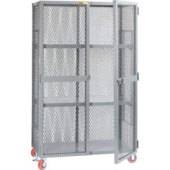 Little Giant - 2 Shelf Storage Cabinet - Steel, 61" Wide x 33" Deep x 81" High - Industrial Tool & Supply