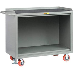 Little Giant - 3,600 Lb Capacity Mobile Service Bench - 41" Wide x 24" Deep x 43" High, Steel, Gray - Industrial Tool & Supply