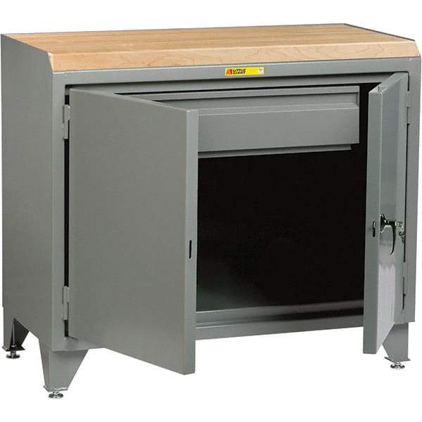 Little Giant - 3,600 Lb Capacity, 1 Drawer Mobile Cabinet Bench - 24" Wide x 43" High - Industrial Tool & Supply