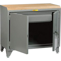 Little Giant - 3,600 Lb Capacity, 1 Drawer Mobile Cabinet Bench - 24" Wide x 43" High - Industrial Tool & Supply