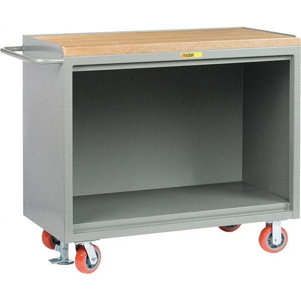 Little Giant - 3,600 Lb Capacity Mobile Service Bench - 41" Wide x 24" Deep x 43" High, Steel, Gray - Industrial Tool & Supply