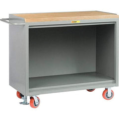 Little Giant - 3,600 Lb Capacity Mobile Service Bench - 41" Wide x 24" Deep x 43" High, Steel, Gray - Industrial Tool & Supply