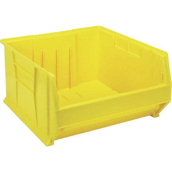 Quantum Storage - 225 Lb Load Capacity Yellow Polypropylene Tote Container - Stacking, 12" Long x 22-1/2" Wide x 23.9" High - Industrial Tool & Supply
