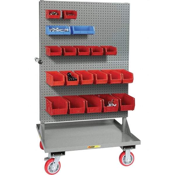 Little Giant - 30" Wide x 36" Long x 64" High Cart - Steel, Polyurethane Casters - Industrial Tool & Supply