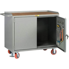 Little Giant - 3,600 Lb Capacity Mobile Workbench with Pegboard Panel - 48" Wide x 43-1/2" High - Industrial Tool & Supply