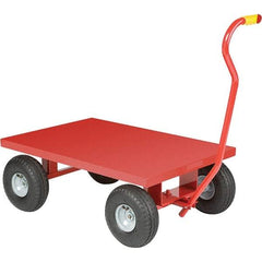 Little Giant - 1,200 Lb Capacity, 24" Wide x 36" Long x 13" High Cart - Steel, Pneumatic Casters - Industrial Tool & Supply