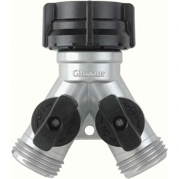 Gilmour - Garden Hose Fittings & Repair Kits Type: Shut-Off Valve Connector Type: Male; Female - Industrial Tool & Supply