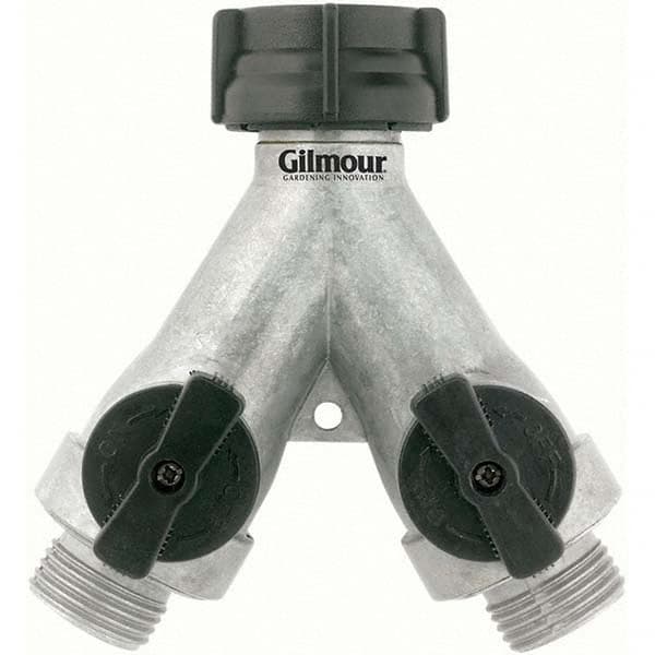 Gilmour - Garden Hose Fittings & Repair Kits Type: Shut-Off Valve Connector Type: Male; Female - Industrial Tool & Supply