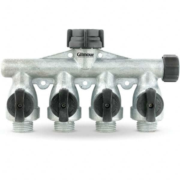 Gilmour - Garden Hose Fittings & Repair Kits Type: Shut-Off Valve Connector Type: Male; Female - Industrial Tool & Supply