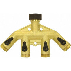 Gilmour - Garden Hose Fittings & Repair Kits Type: Shut-Off Valve Connector Type: Male; Female - Industrial Tool & Supply