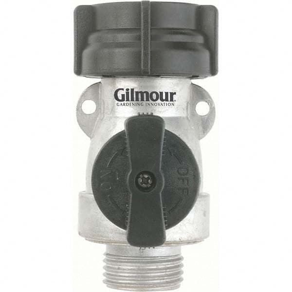 Gilmour - Garden Hose Fittings & Repair Kits Type: Shut-Off Valve Connector Type: Male; Female - Industrial Tool & Supply
