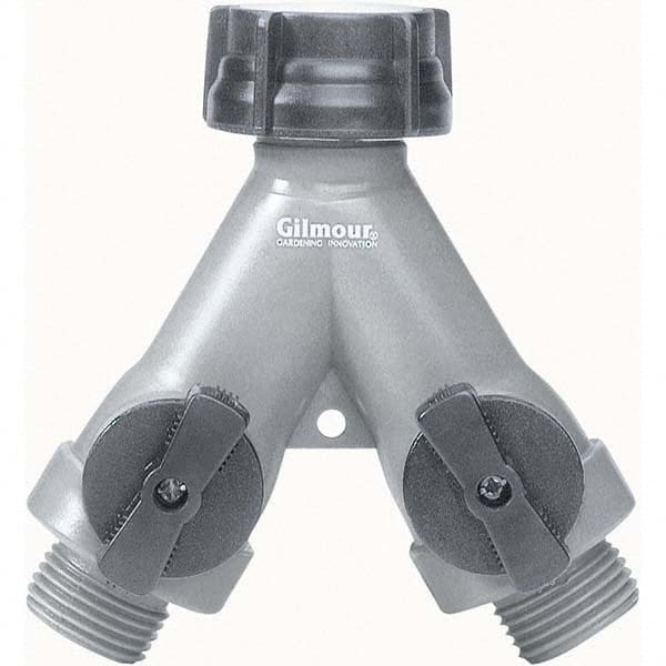 Gilmour - Garden Hose Fittings & Repair Kits Type: Shut-Off Valve Connector Type: Male; Female - Industrial Tool & Supply