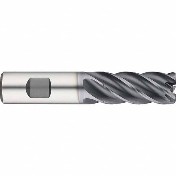Guhring - 5/8" Diam 5 Flute Solid Carbide 0.12" Corner Radius End Mill - Industrial Tool & Supply