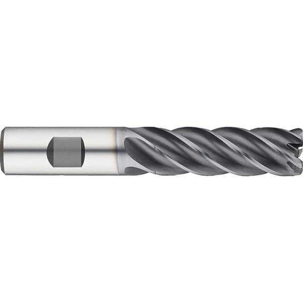 Guhring - 1/2" Diam 5 Flute Solid Carbide 0.12" Corner Radius End Mill - Industrial Tool & Supply