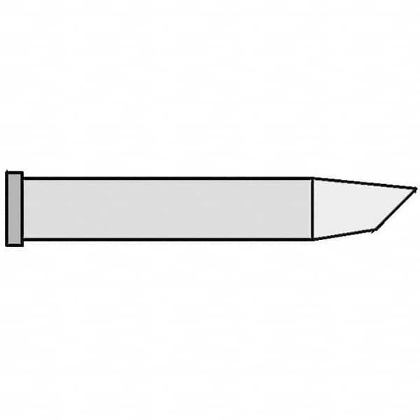 Weller - Soldering Iron Tips; Type: Round Slope Tip ; For Use With: WP120; WXP120 - Exact Industrial Supply