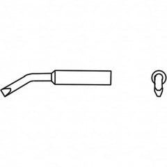 Weller - Soldering Iron Tips; Type: Bent Chisel ; For Use With: WP65; WTP90; WXP65; WXP90 - Exact Industrial Supply