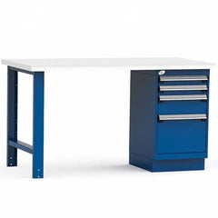 Rousseau Metal - Stationary Work Benches, Tables Type: Work Bench Top Material: Laminated Plastic - Industrial Tool & Supply